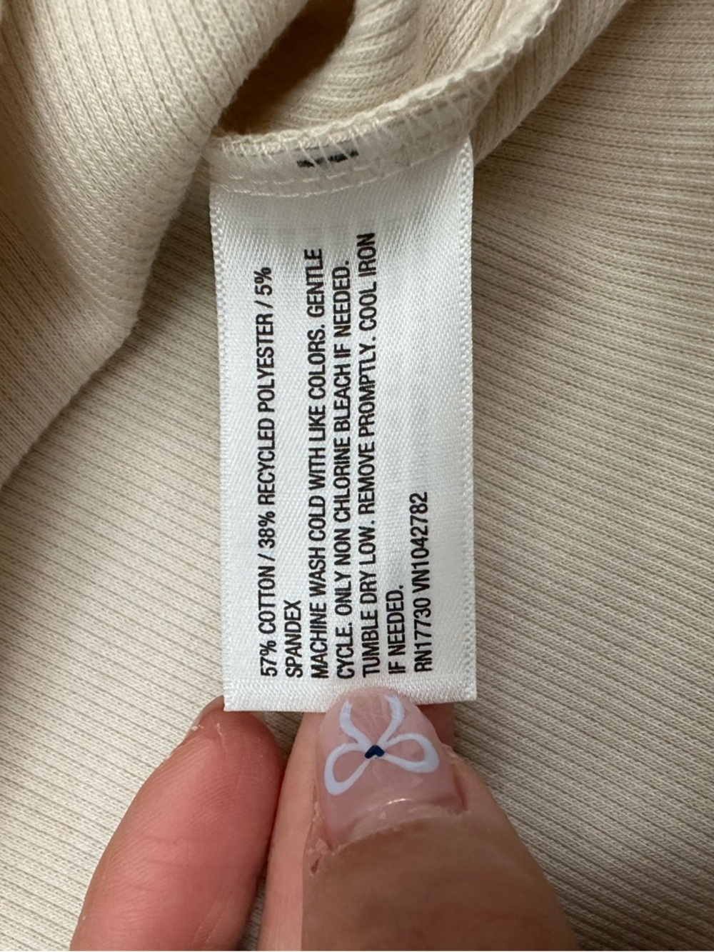 Universal Thread Cream Ribbed Tank Midi Dress - Picture 4 of 4